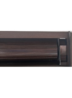 ventana nogal de aluminio